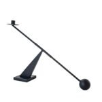 Remenna Black Metal Modern Candle Holders - 19 Inch Tapered Candle Stands for Stylish Home Decor. - Image 3