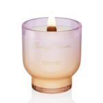 M&SENSE 9.88oz Natural Soy Wax Jar Candle with Wooden Wick | Moonlight Tuberose Scent | 55-Hour Burn & Long-Lasting Burn | Housewarming Gift for Men and Women