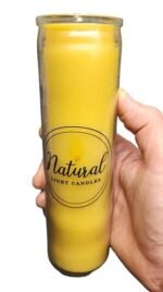 USA-Made Pure Beeswax Candle for Vigil, Yartzeit, Yom Kippur, Meditation & Prayer. 100-Hour Burn! - Image 5