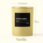 Luxury Vanilla Scented Soy Wax Candle Gifts for Women – Non-Toxic, Long Lasting, 25-Hour Burn Time (3.5 oz) - Image 6
