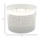 Sand + Fog Scented Candle - California Beach House - 100% Cotton Wick - Luxury Home Fragrance - 12oz Jar - Image 10