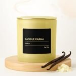 Luxury Soy Wax Vanilla Scented Candle Gifts for Women, Highly Scented, Non-Toxic & Long Lasting Upto 25 Hours Burning Time Natural Large Aromatherapy Bathroom Candles (3.5 oz)