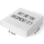 Document It: Funny Wooden Box Sign for Office Decor - Rustic Farmhouse Square 5x5 Inches - Image 2
