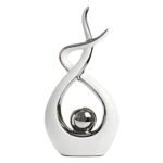 Norrclp Home Decor Modern Abstract Art Ceramic Statue Table Decorations for Dining Room Living Room Office Centerpiece