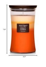 HomeLights 3-Layer Scented Candles, 21.52 OZ Natural Soy Wax, Amalfi Citrus – Burns up to 100 Hours in a Large Jar. - Image 9