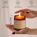 Scented Aromatherapy Jar Candle Gift Set for Women - Natural Soy Wax Amber Candles for Birthdays, Valentine's, Mother's Day, and Christmas. - Image 3