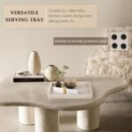 Cathyeen 14" Gray Rectangular Decorative Tray for Coffee Tables, Ottomans, and Home Décor. - Image 6