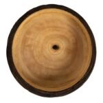Creative Co-Op Round Paulownia Wood Bowl in Marbled Brown Finish – Decorative Accent Piece - Image 5