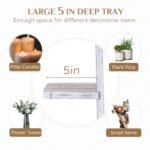 Rustic Farmhouse Candle Sconce Set: Distressed White Wall Candle Holders for Living Room, Bedroom, Bathroom. - Image 4