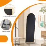 Upgraded Arched Full-Length Mirror 16"x59" – Shatter-Proof Glass, Versatile Floor or Wall Hang, Aluminum Frame. - Image 6