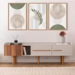 HPINUB Sage Green Boho Canvas Wall Art Set - Minimalist Botanical Decor for Living Room, Bedroom, Office - 24"x36"x3 - Image 3