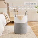 Artfeel 60L Woven Cotton Rope Laundry Basket - Stylish Storage for Clothes, Toys, and Blankets in Any Room - Image 4