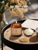 POOTES 16oz Eucalyptus Soy Candle – Long-Lasting Aromatherapy with 100-Hour Burn for Stress Relief. - Image 3