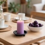 Beeutik Black Candle Holder Set: 2 Round 4.13" Iron Candle Stands for Pillar & Ball Candles, Perfect for Home Decor. - Image 6