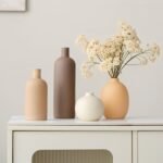 Modern Ceramic Vase Set in Neutral Colors – 4-Piece Decor for Home, Ideal Birthday Gifts for Women, Moms, and Friends. - Image 2