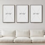Framed 3D Wood Wall Art - Large Boho Floral Black & Beige, 3-Piece Decor for Living Room, Office & Hallway, 24x36 Inches. - Image 4