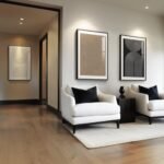 Large Framed Boho Neutral Abstract Wall Art Set – 3-Piece Black, White, Brown Prints for Modern Living Room & Office Decor, 24x36 In - Image 4