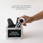 Rustic Remote Control Holder for Table & Bedside – Farmhouse TV Stand Décor & Hostess Gift - Image 7