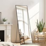 Aidoly Full-Length Mirror 16"x59", Upgraded Shatter-Proof Glass, Versatile Stand, Hang, or Lean, Aluminum Frame. Ideal for Bedroom & Cloakroom. - Image 3