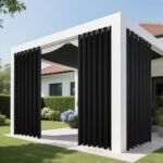 Joydeco 84" Blackout Patio Sliding Door Curtains - Grommet Room Divider, Extra Wide Thermal Drapes (Black, 100Wx84L, 1 Panel) - Image 4