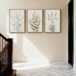 Anyzal Large Framed Minimalist Botanical Wall Art - Modern Beige Floral Decor for Living Room, Bedroom, Office (16x24x3) - Image 8