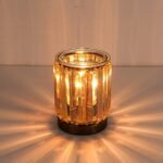 Golden Electric Wax Melt Warmer & Essential Oil Heater - Decorative Aroma Lamp & Night Light for Gifts - Image 3