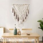 Lokeisna Macrame Wall Hanging: Handmade Woven Tapestry in Beige & Dusty Rose, 37.4” L x 27.5” W, Perfect for Gallery & Nursery Decor. - Image 5