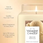 Yankee Candle French Vanilla Scented Candle, 22oz Jar, Up to 150 Hours Burn Time, Perfect Gift for Holidays - Image 3