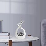 Norrclp Modern Abstract Ceramic Statue - Elegant Table Decor for Dining Room, Living Room, and Office Centerpieces. - Image 2