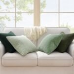 Topfinel Light Green Boho Decorative Throw Pillow Covers, 18x18 Inch, Set of 4, Soft Olive Green Corduroy, Rustic Living Room Décor. - Image 5