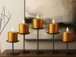 Matte Black Smtyle Candle Holders for Pillar Candles – Elegant Table Centerpieces & Gifts for Minimalists - Image 6