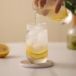 LIFVER Set of 6 Absorbent Stone Coasters with Holder, Black Marble Style for Tabletop Protection & Home Decor Gifts. - Image 2