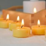 100 Pack Pure Beeswax Tealight Candles | Bulk Natural Unscented, Clean Burning Yellow Candles - Image 3