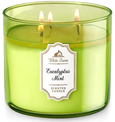 Shop the Bath & Body Works White Barn Eucalyptus Mint Bath & Body Works White Barn 3-Wick Candle in Eucalyptus Mint
