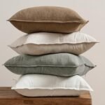 MIULEE Set of 4 Neutral Linen Throw Pillow Covers – 18x18 Inches, Soft Boho Farmhouse Decor for Living Room and Sofa. - Image 3