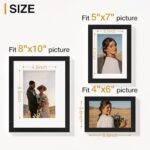 Vittanly 15-Pack Picture Frames - Gallery Wall Decor, Tabletop Display in Multiple Sizes: 3x 8x10, 6x 5x7, 6x 4x6, Black. - Image 3
