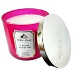 Bath & Body Works White Barn 3-Wick Candle with Essential Oils - 14.5 oz - Cactus Blossom Core Scent! - Image 7