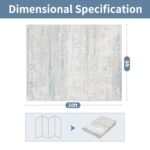 Lbris 8x10 Washable Area Rugs - Modern Abstract Soft Low Pile Non-Slip Rugs for Living Rooms, Bedrooms, Dining Rooms, and Nurseries. - Image 2