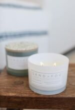 Sand + Fog Scented Candle - California Beach House - 100% Cotton Wick - Luxury Home Fragrance - 12oz Jar - Image 7