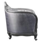 Oakestry Ariadne Platinum Gray Loveseat: Elegant, Durable, Modern Sofa with 3 Accent Pillows. - Image 4