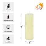 6-Inch Pale Ivory Pillar Candle: Elegant and Versatile Home Décor Accent - Image 3