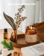 Cedarwood Soy Wax Candle - 16oz Large Jar, 100-Hour Burn Time for Cozy Aromatherapy & Gifts. - Image 2