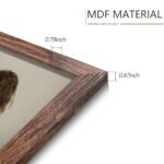 YESKAY 11x14 Photo Frame Set of 9, Rustic Brown Gallery Frames for 8x10 or 11x14 Photos, Mount or Display on Tables. - Image 7