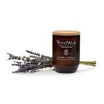 WoodWick Lavender & Cypress Candle Gift for Men & Women - 13 oz. Large Candle with Crackling Wick - Image 3