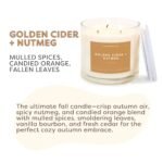 Calyan Wax Co. Golden Cider & Nutmeg 3 Wick Candle - 43 Hour Burn, Luxury Non-Toxic Soy Wax, 14.9oz - Image 6