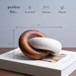 Cork & Mill Marble and Wood Knot Decor - Stylish Accent for Shelves, Coffee Tables, or Entryways. Handcrafted. - Image 2