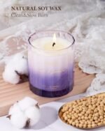 M&SENSE Lavender Spa Aromatherapy Candle: Stress Relief, 10.6oz, 60-Hour Burn, Luxury Gift. - Image 3