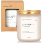 Vanilla Cashmere Scented Candle - Hand-Poured Soy Wax, 50 hrs, Crackling Wood Wick, Soothing Aroma. - Image 4