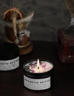 Magnetic Obsidian Crystal Candle: Protection, Attraction, Self-Love & Meditation Ritual (8oz) - Image 5