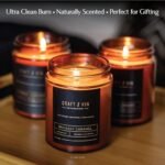 Craft & Kin Christmas Candles for Men | Premium Whiskey Caramel | 45-Hour Burn Time | All-Natural Scent - Image 4